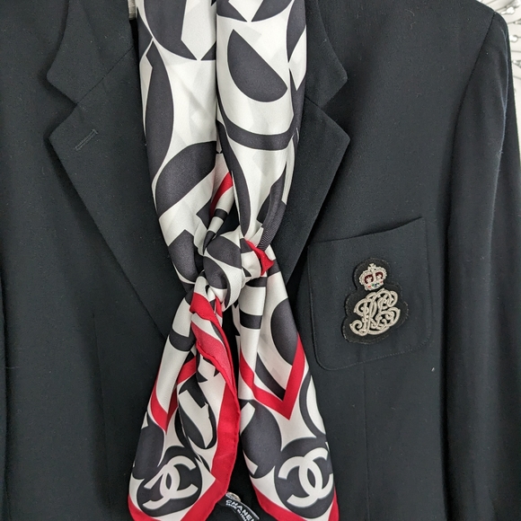 CHANEL Silk Square Scarf - Picture 5 of 6